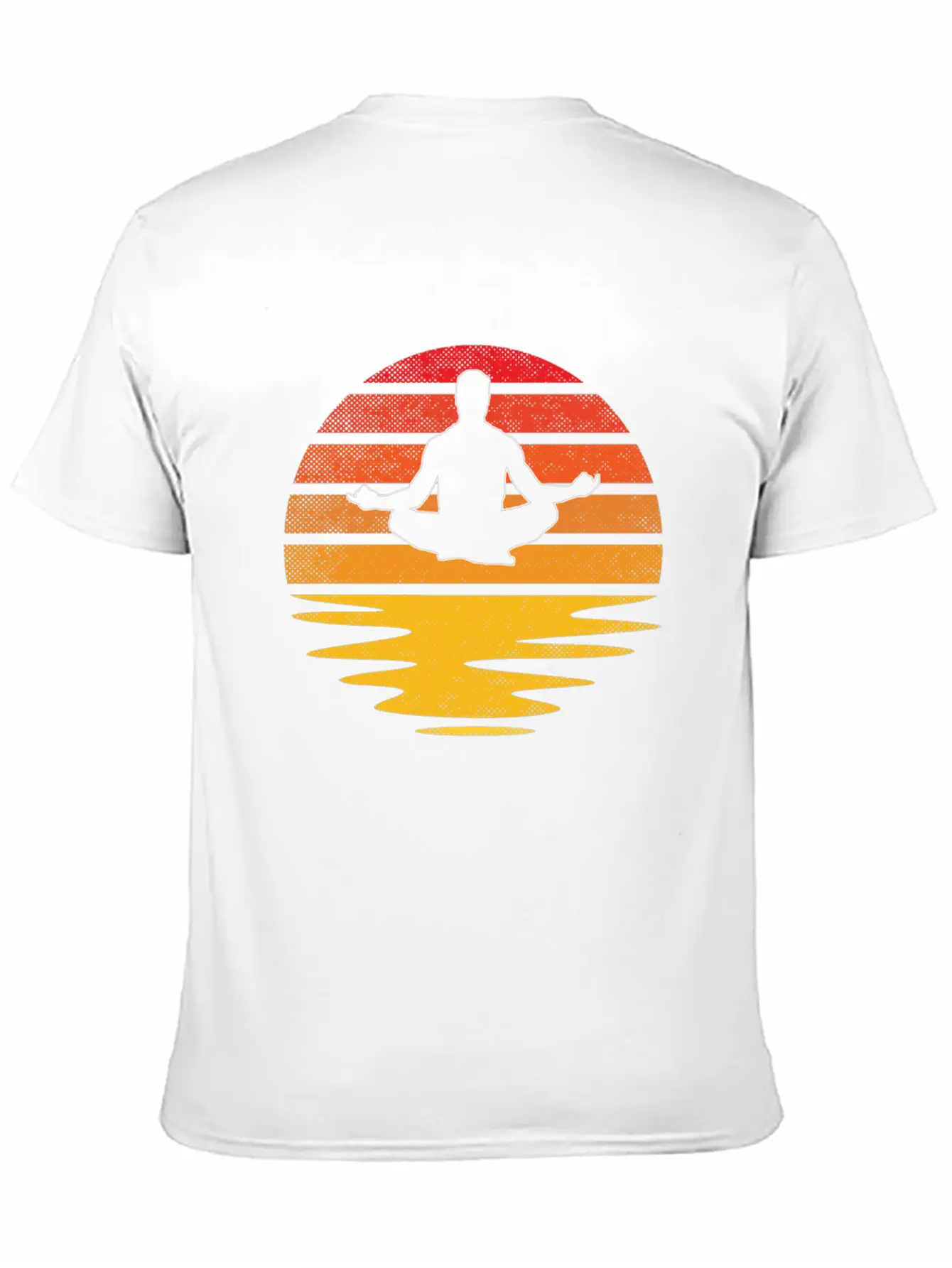Meditation Retro Breathable Soft Cotton T-Shirt – Timeless Casual Look
