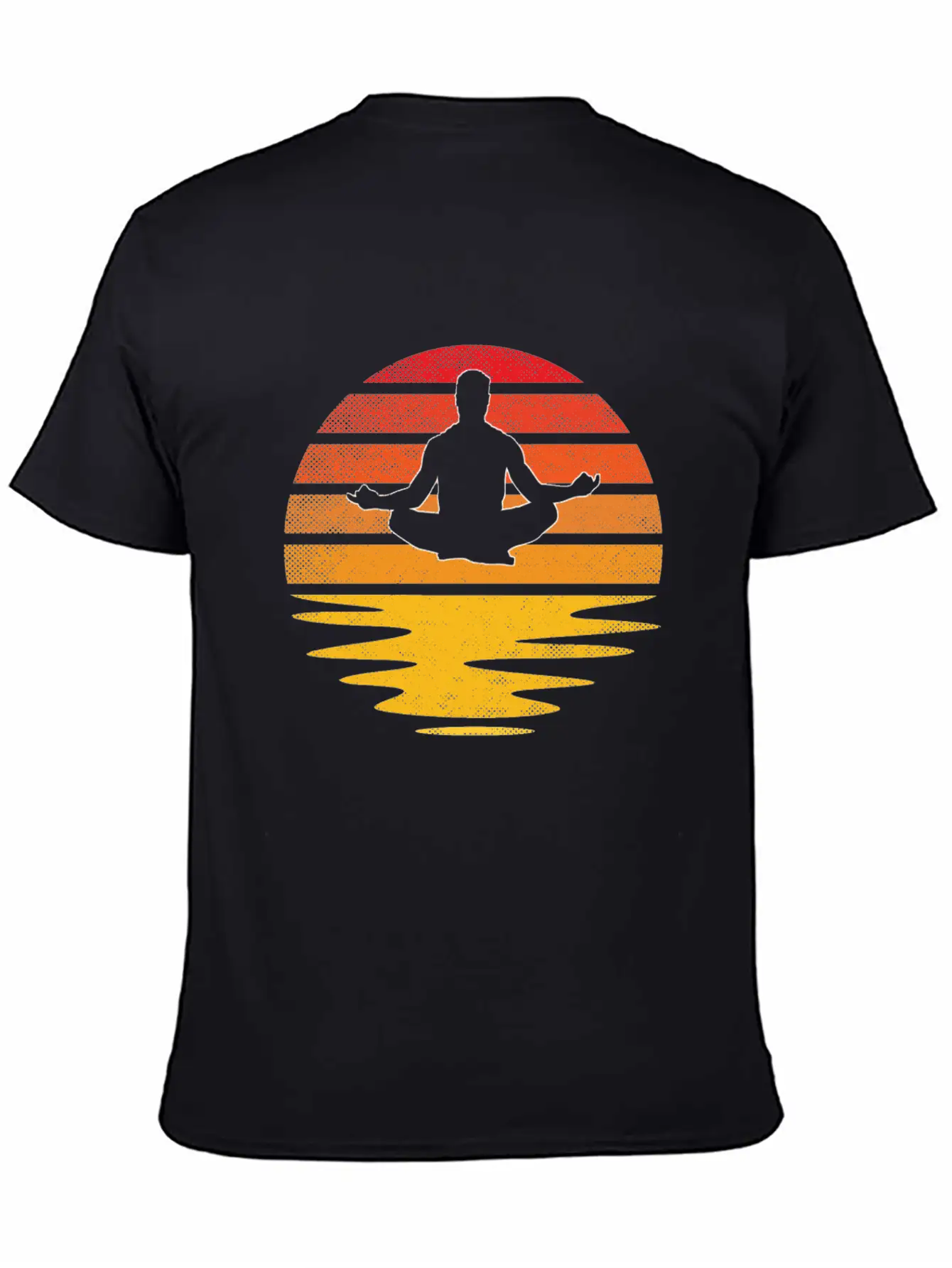 Meditation Retro Breathable Soft Cotton T-Shirt – Timeless Casual Look