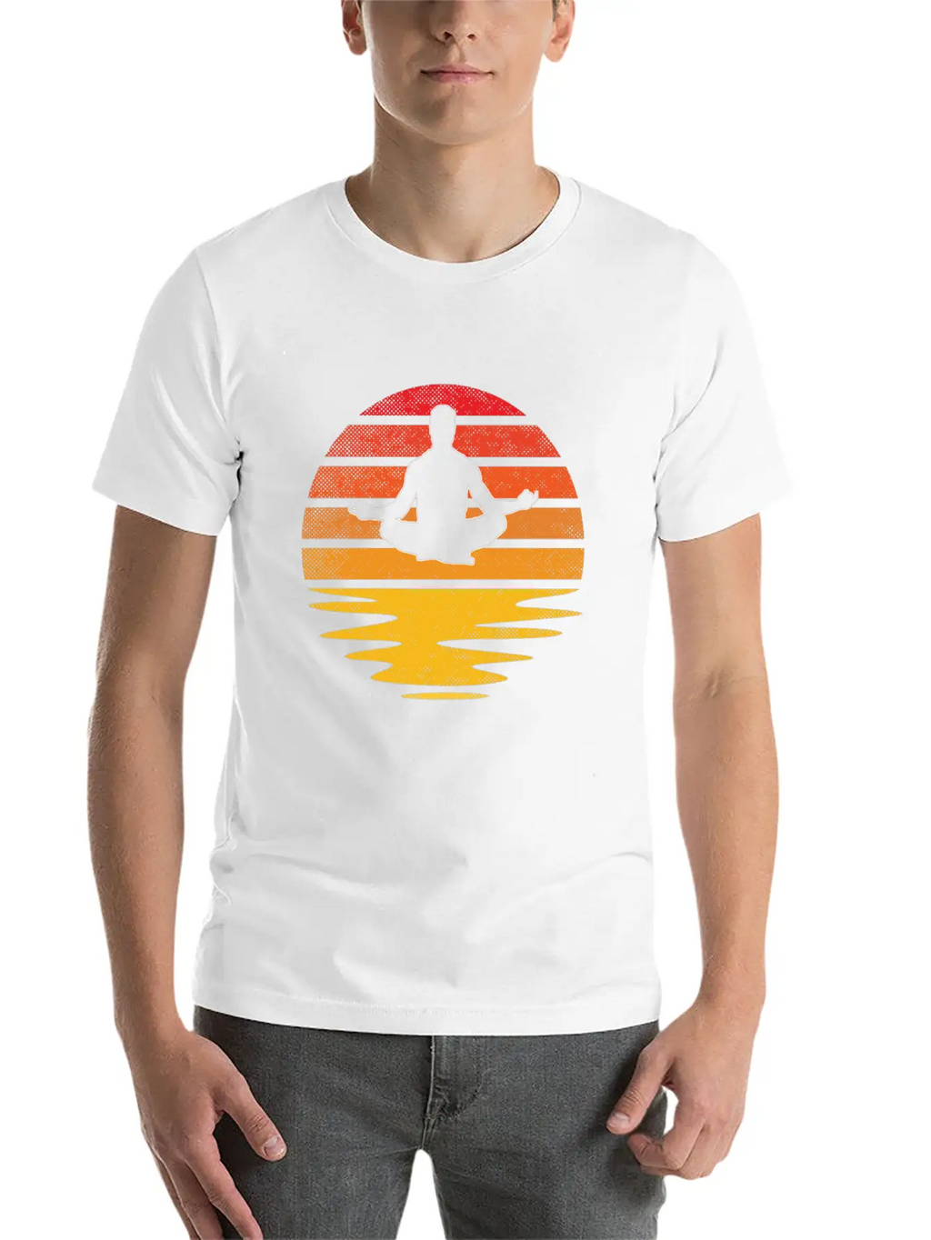Meditation Retro Breathable Soft Cotton T-Shirt – Timeless Casual Look