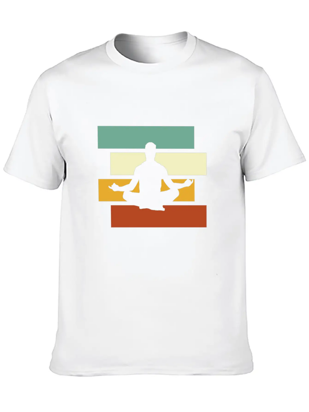 Meditation Retro Stylish Everyday T-Shirt – Unisex Basic Cotton Tee