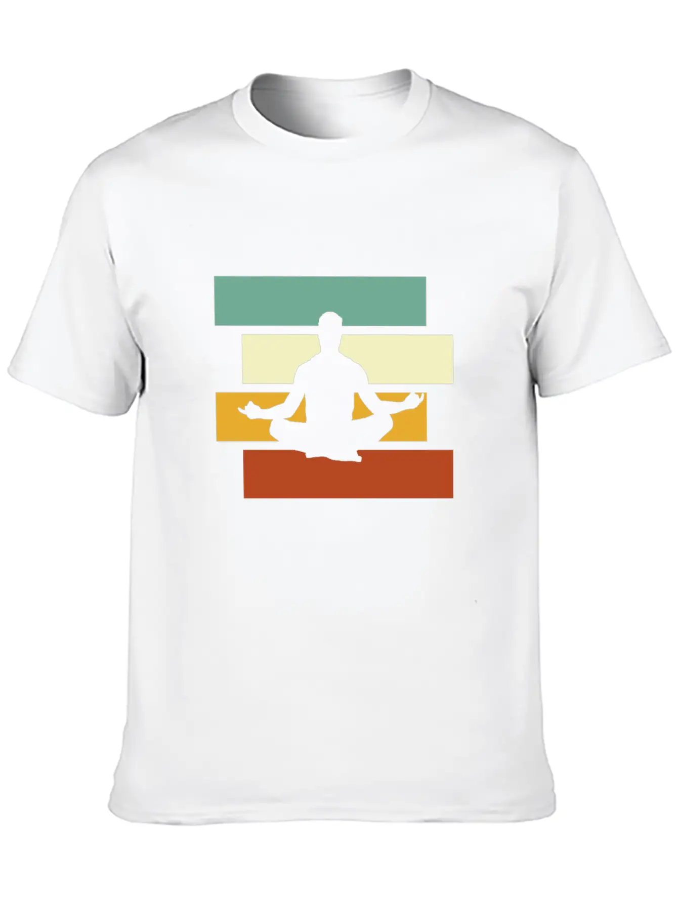 Meditation Retro Stylish Everyday T-Shirt – Unisex Basic Cotton Tee