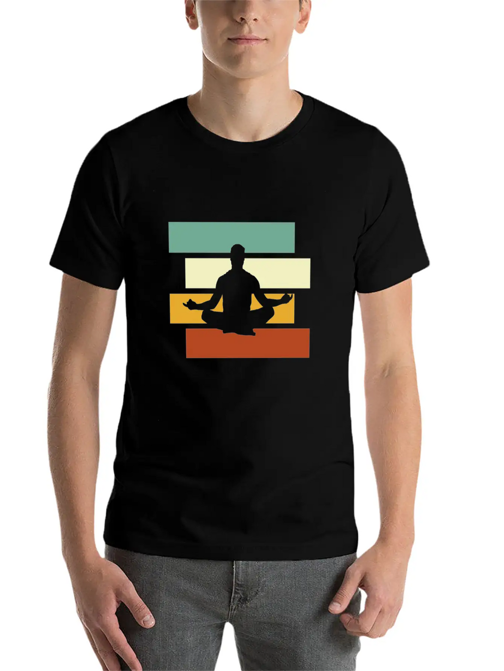 Meditation Retro Stylish Everyday T-Shirt – Unisex Basic Cotton Tee