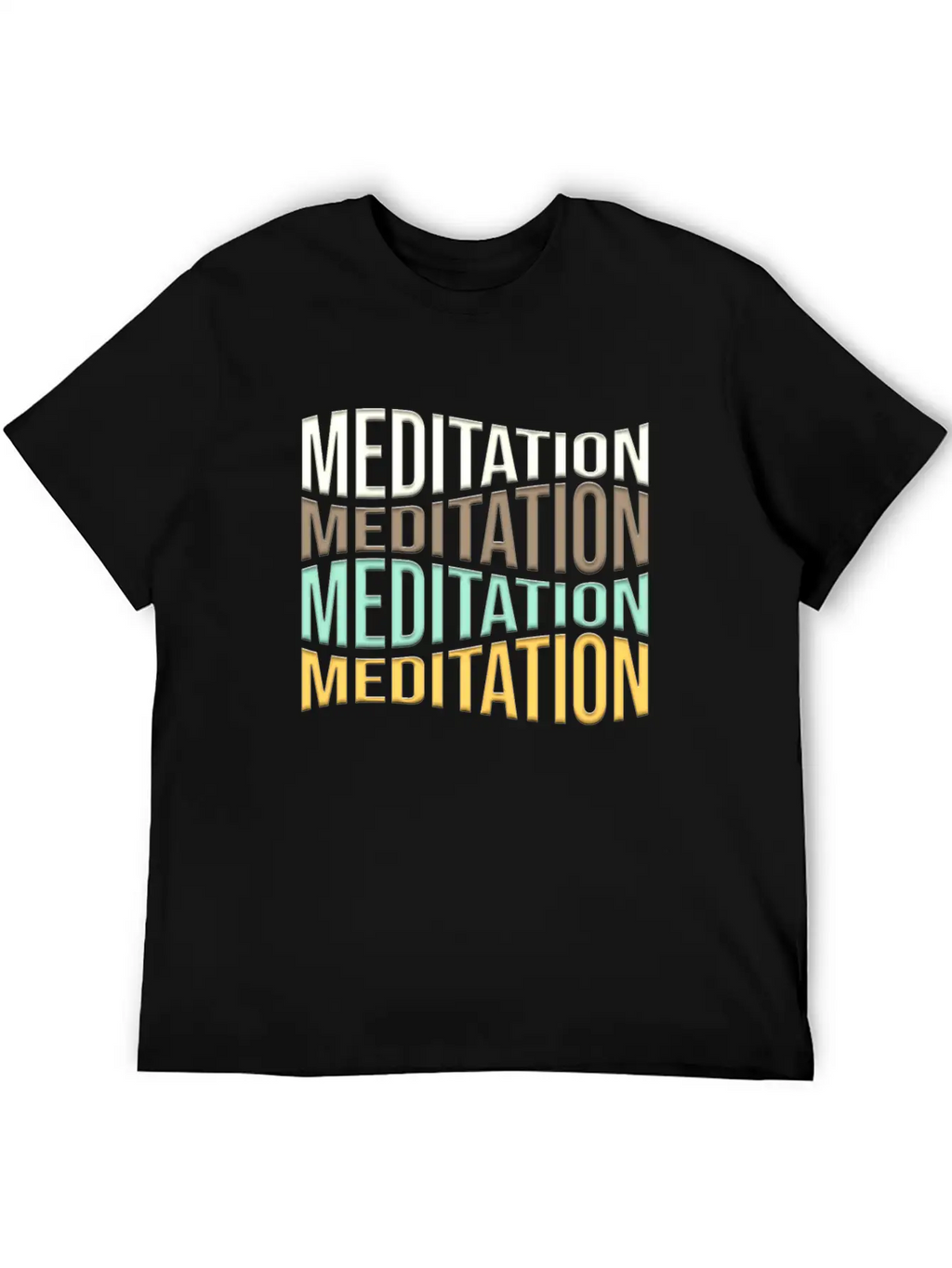 Meditation Unisex Short Sleeve Soft Cotton T-Shirt – Casual Everyday Wear