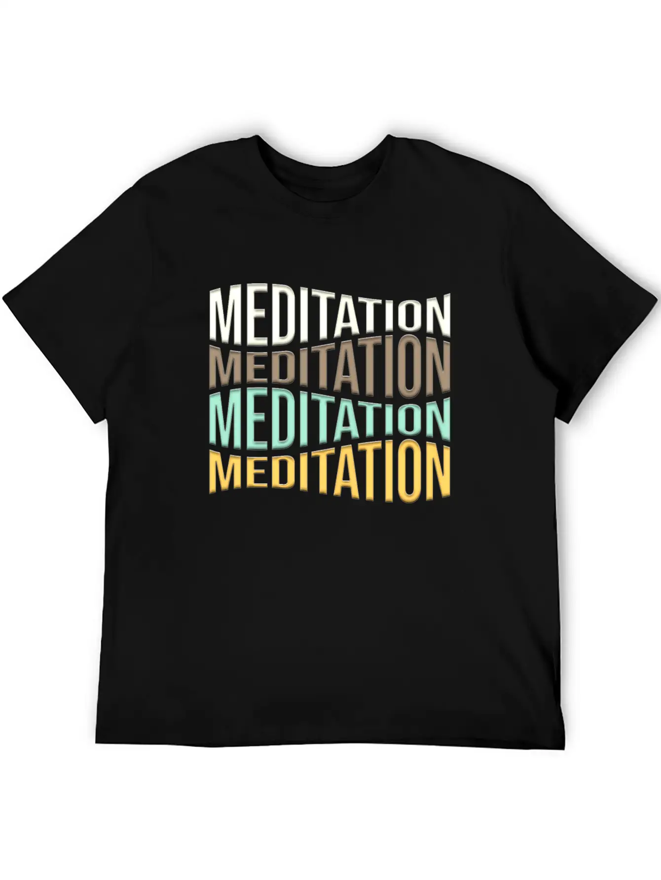 Meditation Unisex Short Sleeve Soft Cotton T-Shirt – Casual Everyday Wear