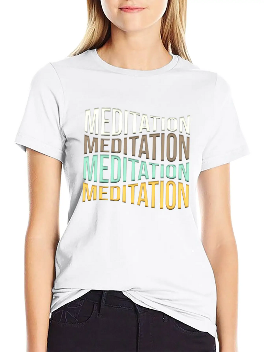 Meditation Unisex Short Sleeve Soft Cotton T-Shirt – Casual Everyday Wear