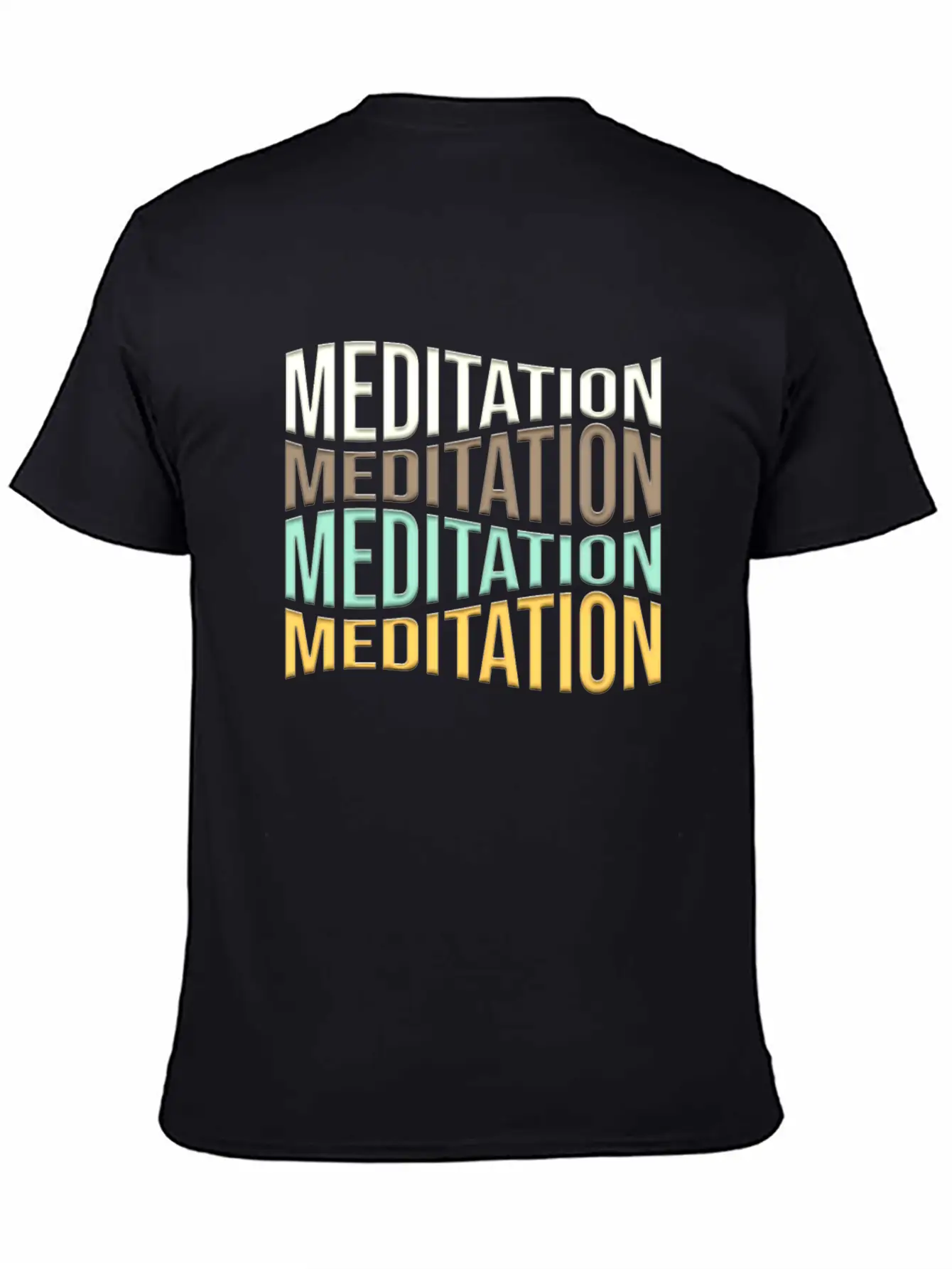 Meditation Unisex Short Sleeve Soft Cotton T-Shirt – Casual Everyday Wear