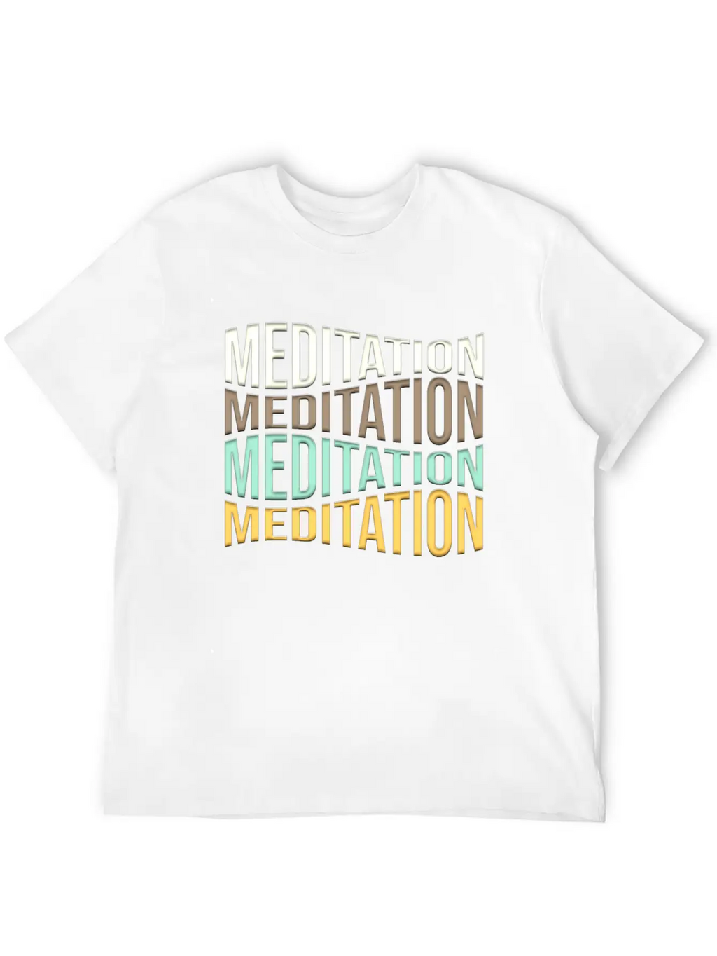 Meditation Unisex Short Sleeve Soft Cotton T-Shirt – Casual Everyday Wear