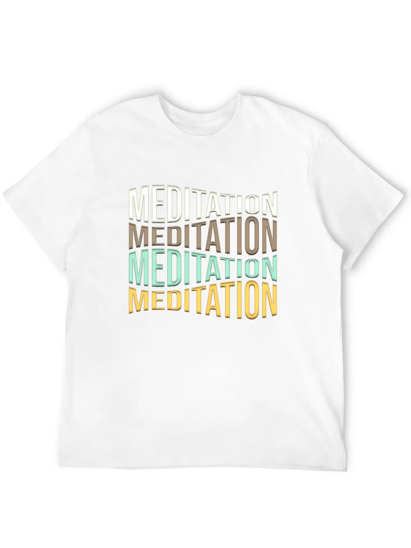 Meditation Unisex Short Sleeve Soft Cotton T-Shirt – Casual Everyday Wear