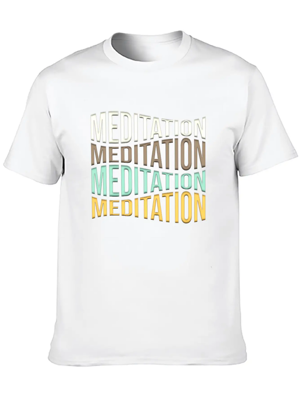 Meditation Unisex Short Sleeve Soft Cotton T-Shirt – Casual Everyday Wear
