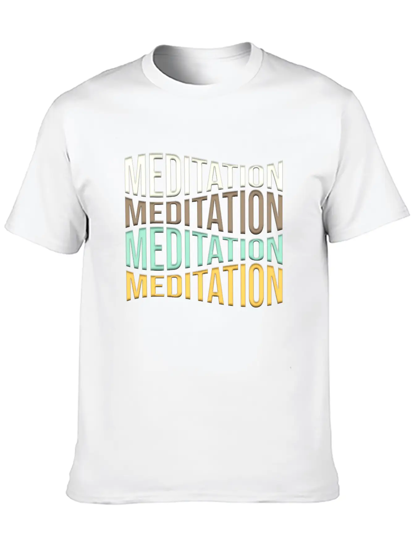 Meditation Unisex Short Sleeve Soft Cotton T-Shirt – Casual Everyday Wear