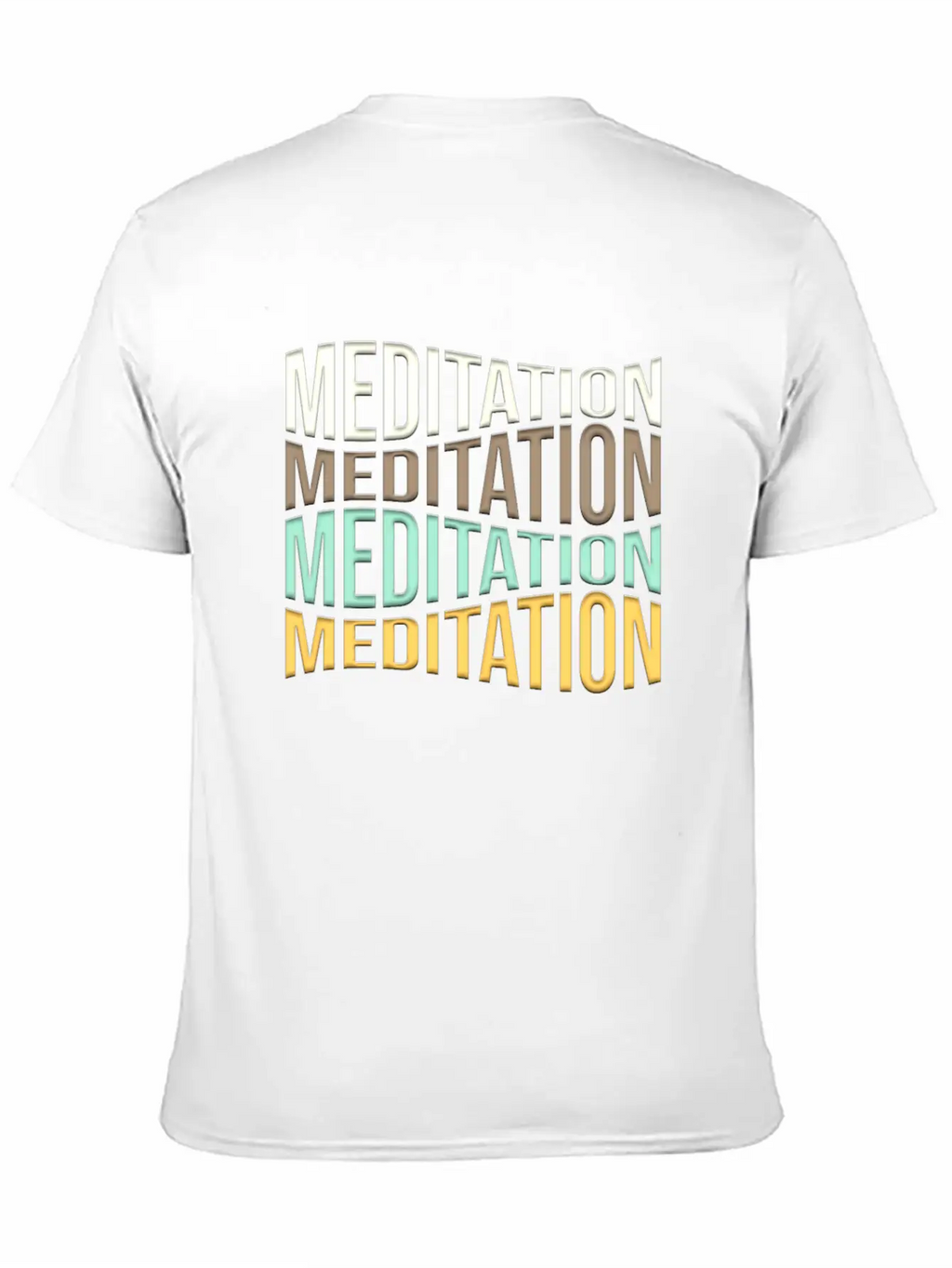 Meditation Unisex Short Sleeve Soft Cotton T-Shirt – Casual Everyday Wear