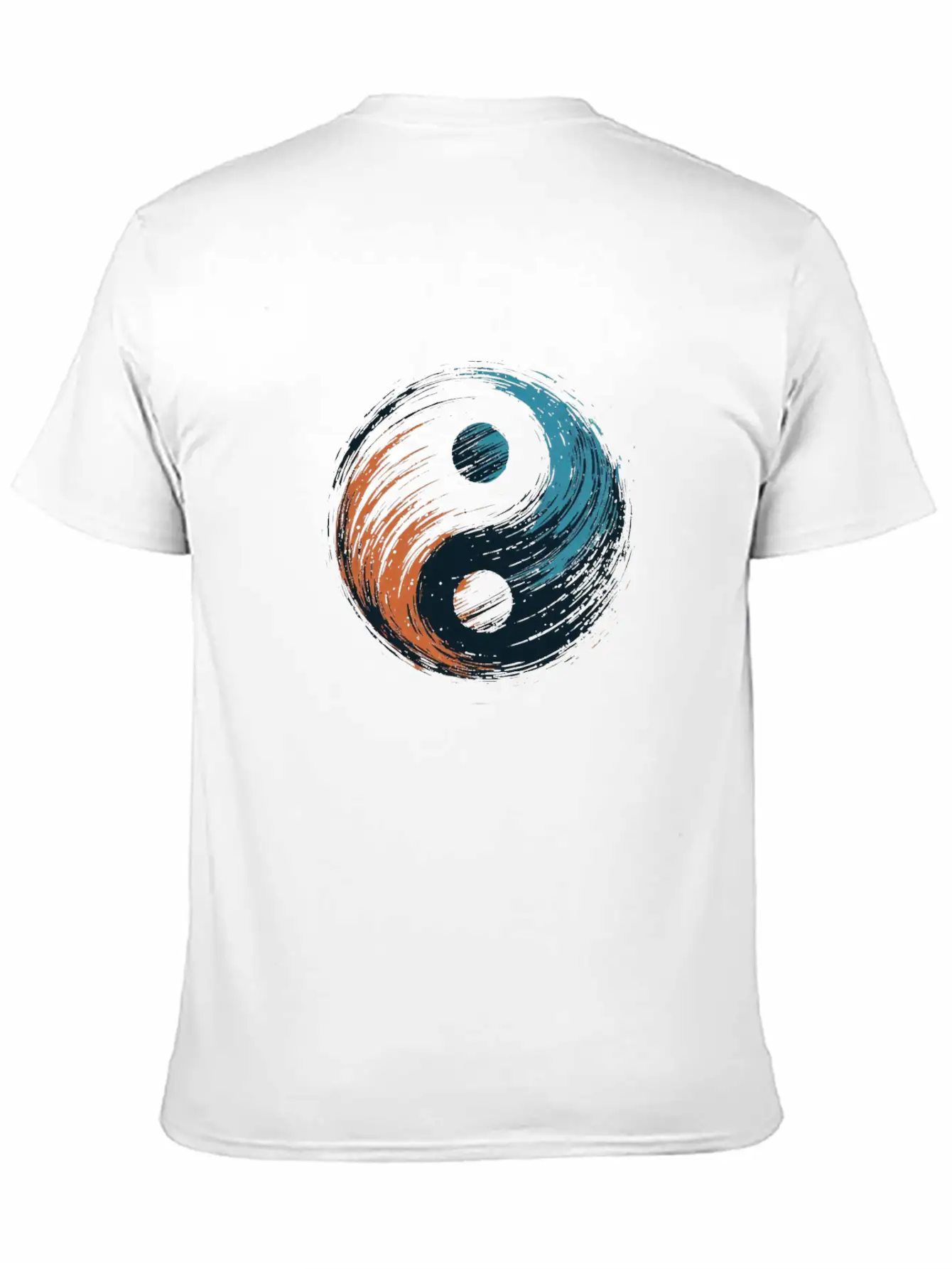 Meditation Yoga Modern Yin Yang 6 Breathable Soft Cotton T-Shirt – Timeless Casual Look