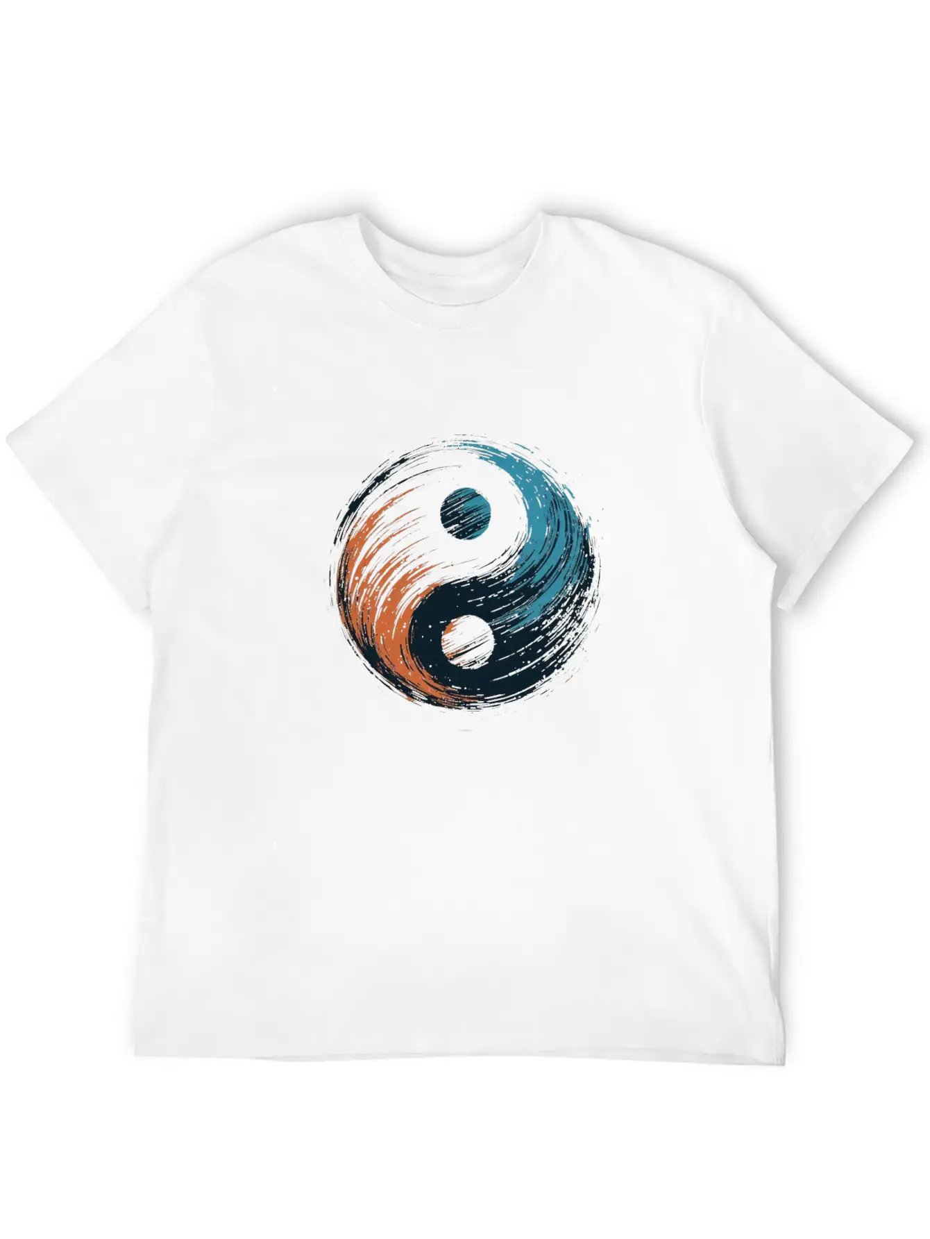 Meditation Yoga Modern Yin Yang 6 Breathable Soft Cotton T-Shirt – Timeless Casual Look