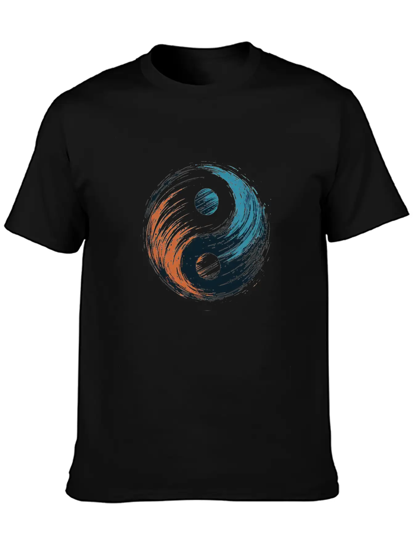 Meditation Yoga Modern Yin Yang 6 Breathable Soft Cotton T-Shirt – Timeless Casual Look