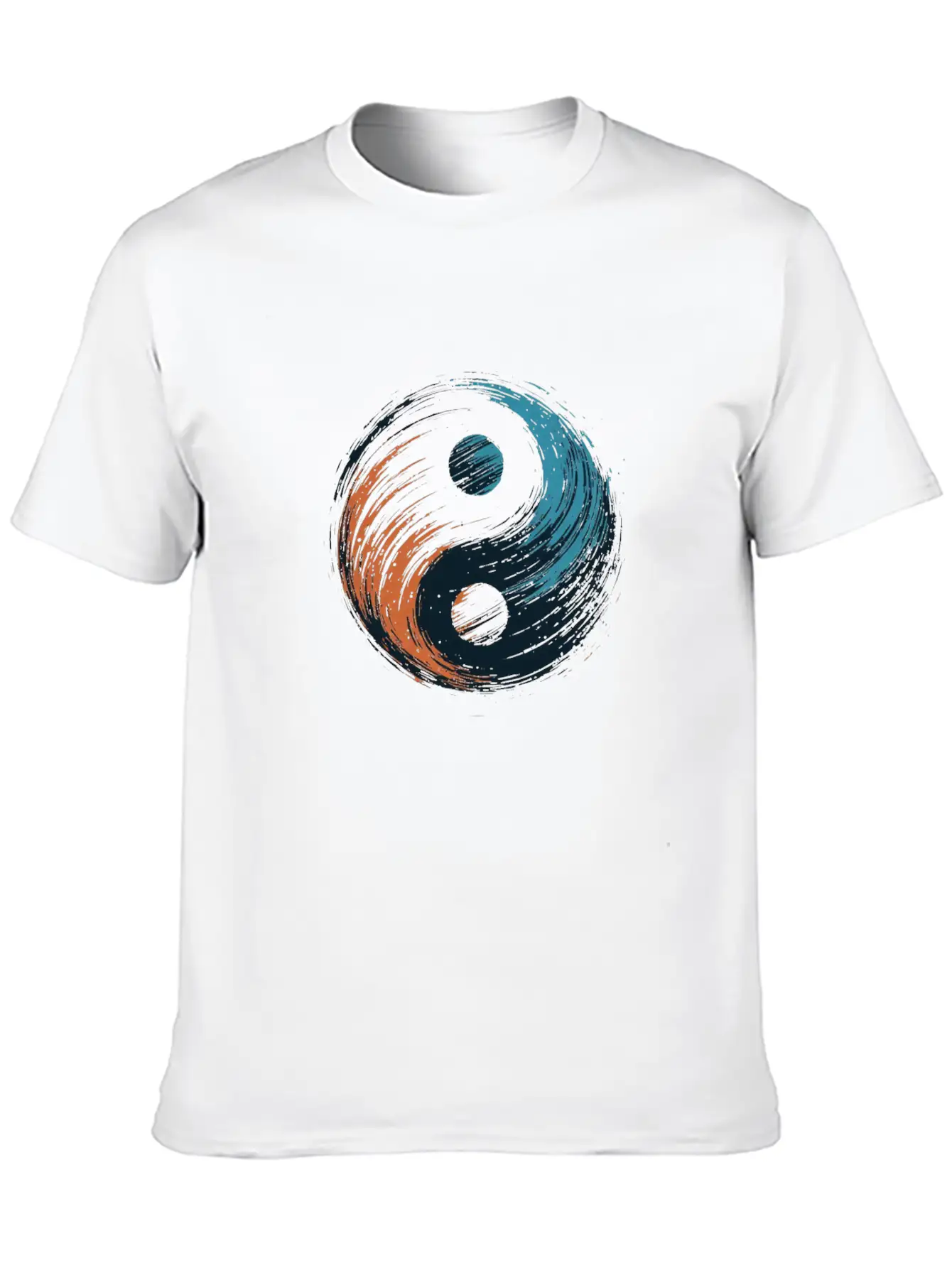 Meditation Yoga Modern Yin Yang 6 Breathable Soft Cotton T-Shirt – Timeless Casual Look