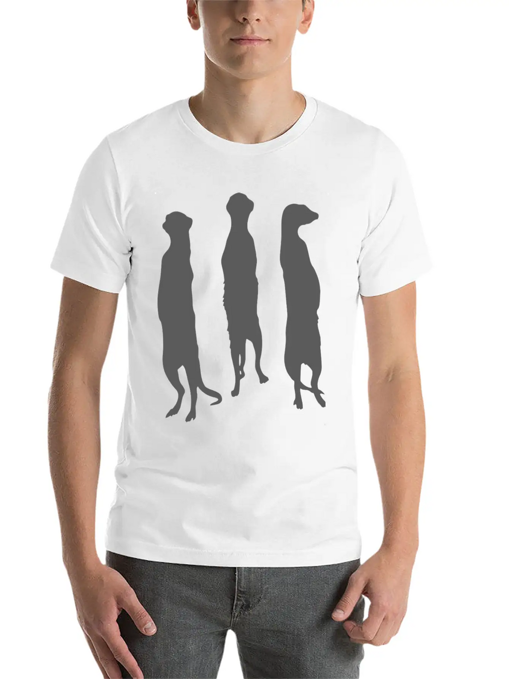 MEERKAT ACTION SHADOW FUNNY GIFT Unisex Casual T-Shirt – Clean Design For Daily Comfort