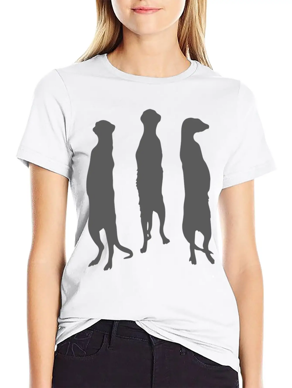 MEERKAT ACTION SHADOW FUNNY GIFT Unisex Casual T-Shirt – Clean Design For Daily Comfort