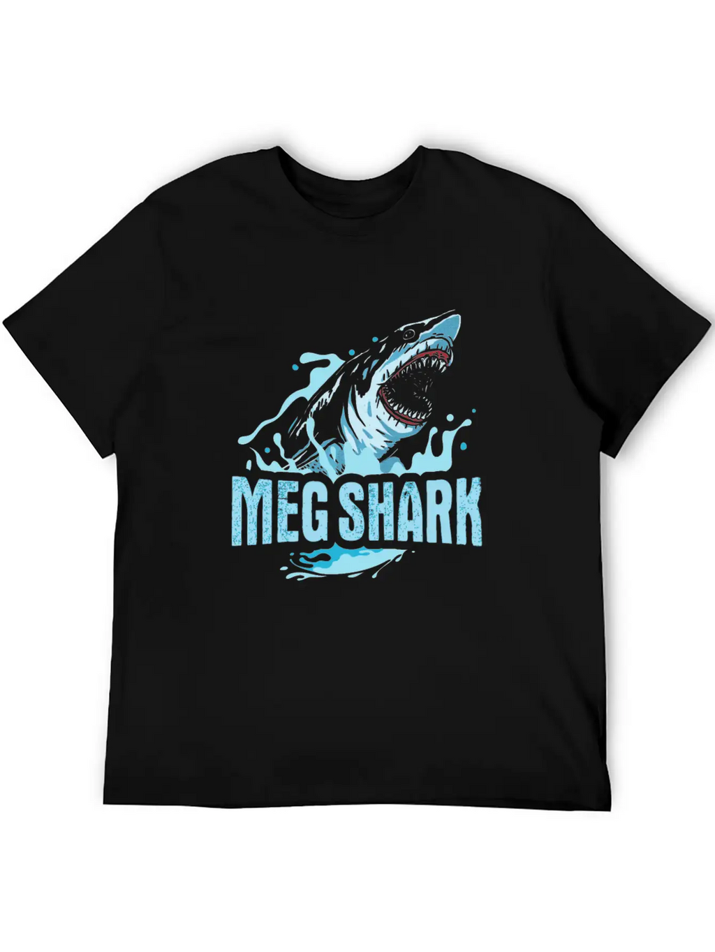 Meg Shark Design For A Killer Shark Fan Stylish Everyday T-Shirt – Unisex Basic Cotton Tee