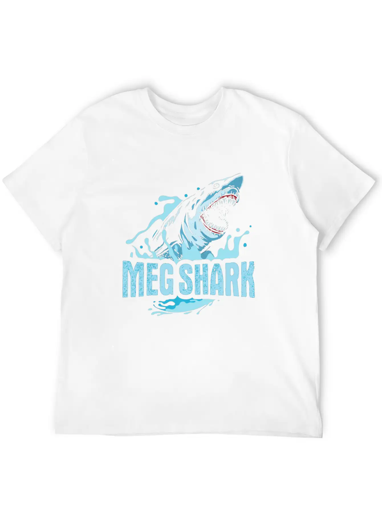 Meg Shark Design For A Killer Shark Fan Stylish Everyday T-Shirt – Unisex Basic Cotton Tee
