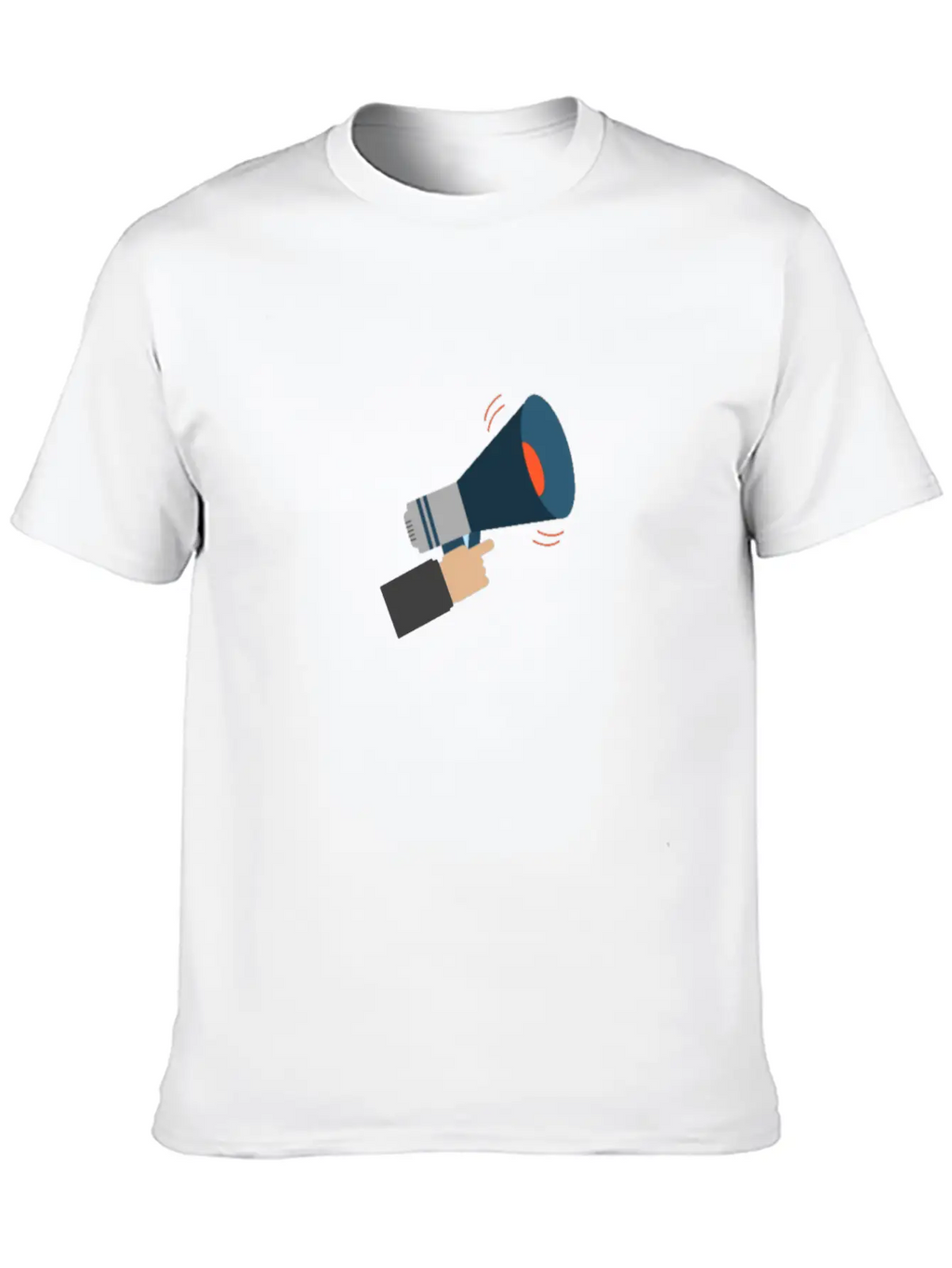 Megaphone Casual Graphic T-Shirt – Simple And Comfortable Daily Wear