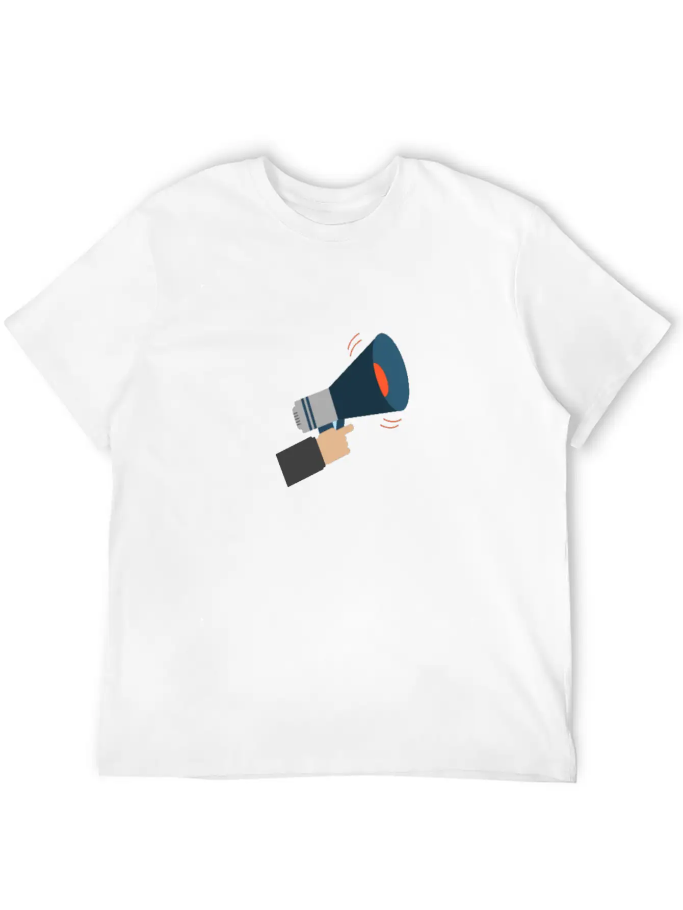 Megaphone Casual Graphic T-Shirt – Simple And Comfortable Daily Wear