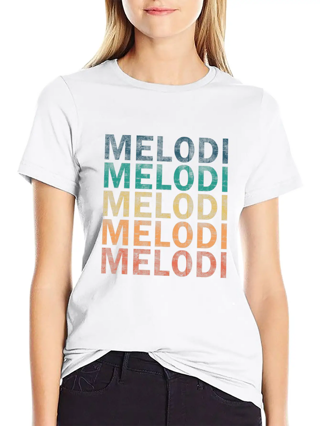 Melodi Name T Shirt - Melodi Vintage Retro Name Gi Unisex Casual T-Shirt – Clean Design For Daily Comfort