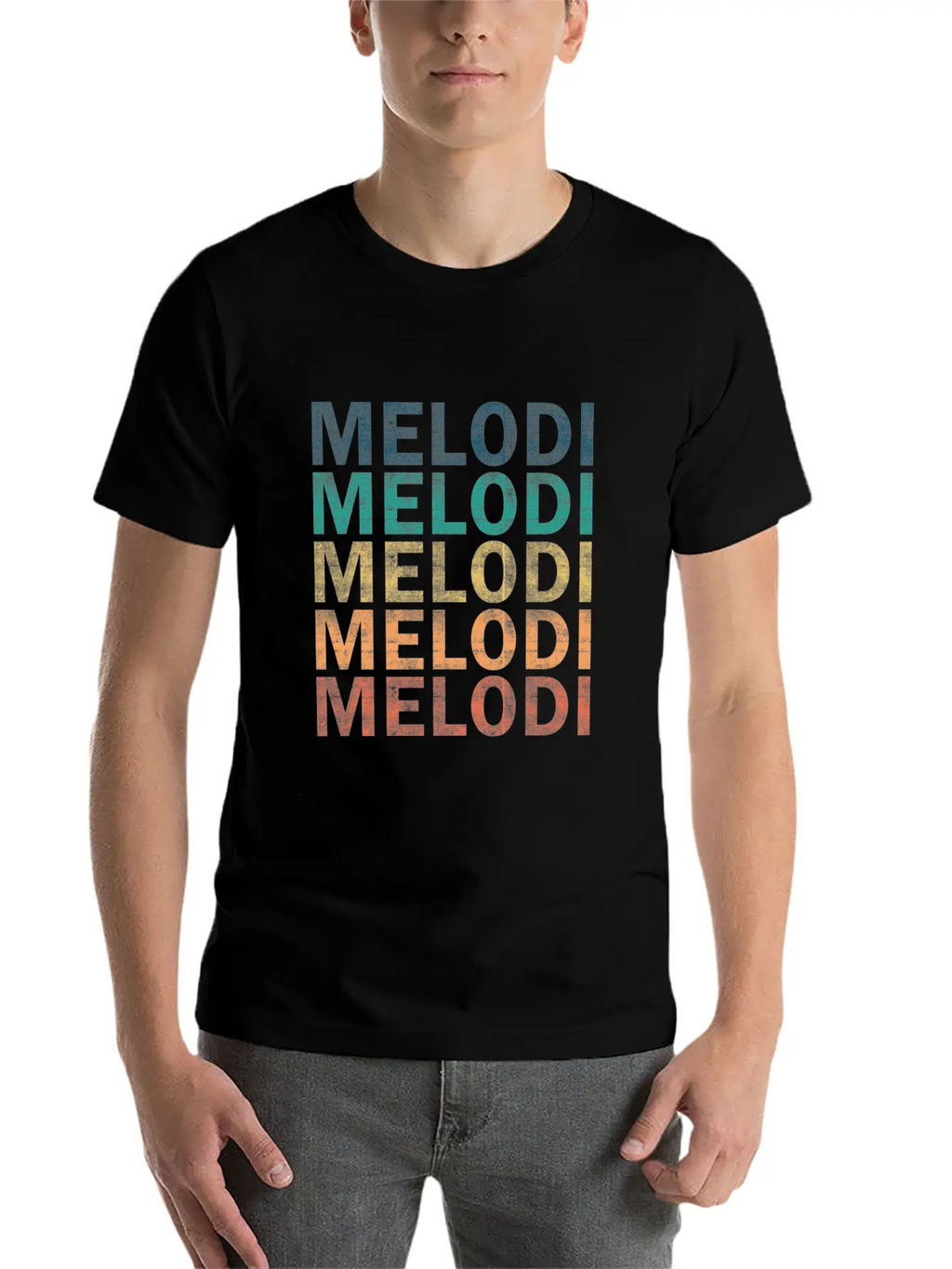 Melodi Name T Shirt - Melodi Vintage Retro Name Gi Unisex Casual T-Shirt – Clean Design For Daily Comfort