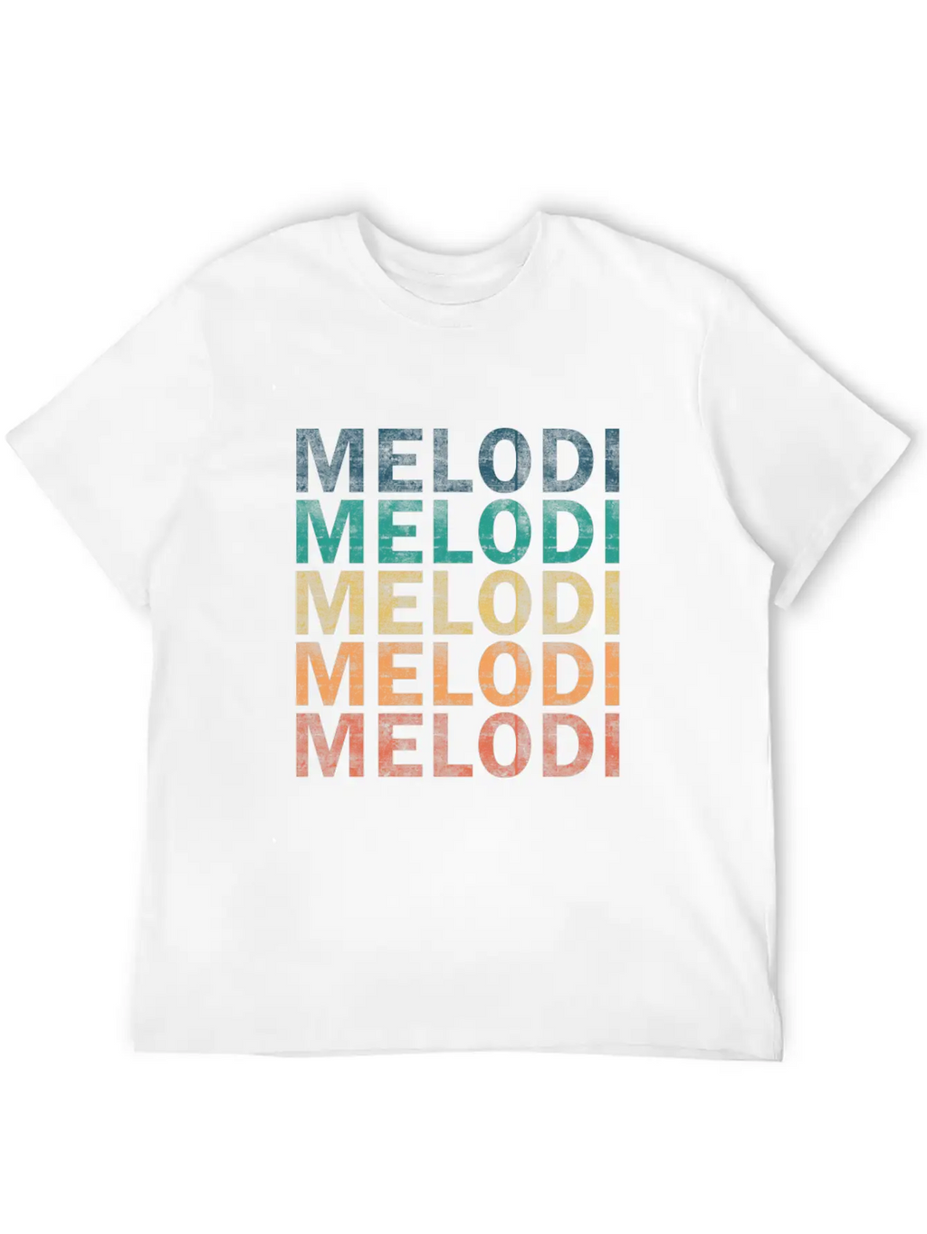 Melodi Name T Shirt - Melodi Vintage Retro Name Gi Unisex Casual T-Shirt – Clean Design For Daily Comfort