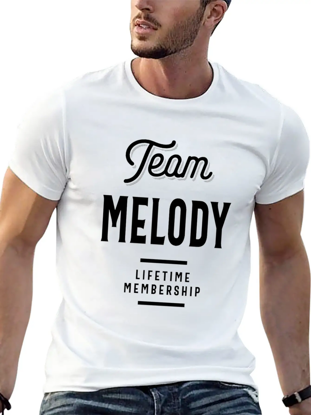 Melody Personalized Name Birthday Gift Unisex Casual T-Shirt – Clean Design For Daily Comfort
