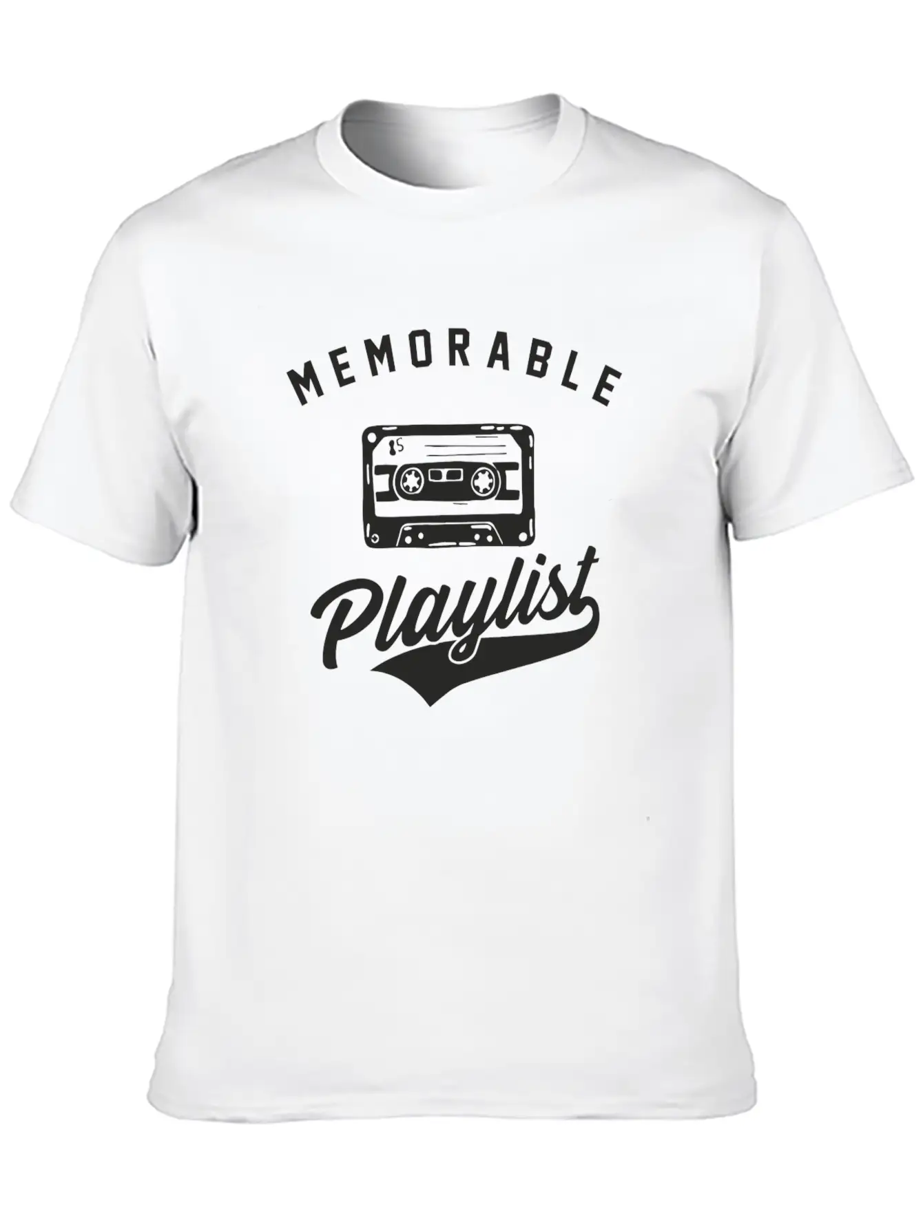 Memorable Playlist Breathable Soft Cotton T-Shirt – Timeless Casual Look