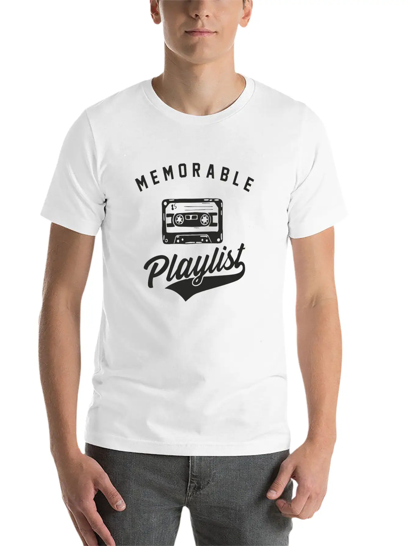 Memorable Playlist Breathable Soft Cotton T-Shirt – Timeless Casual Look