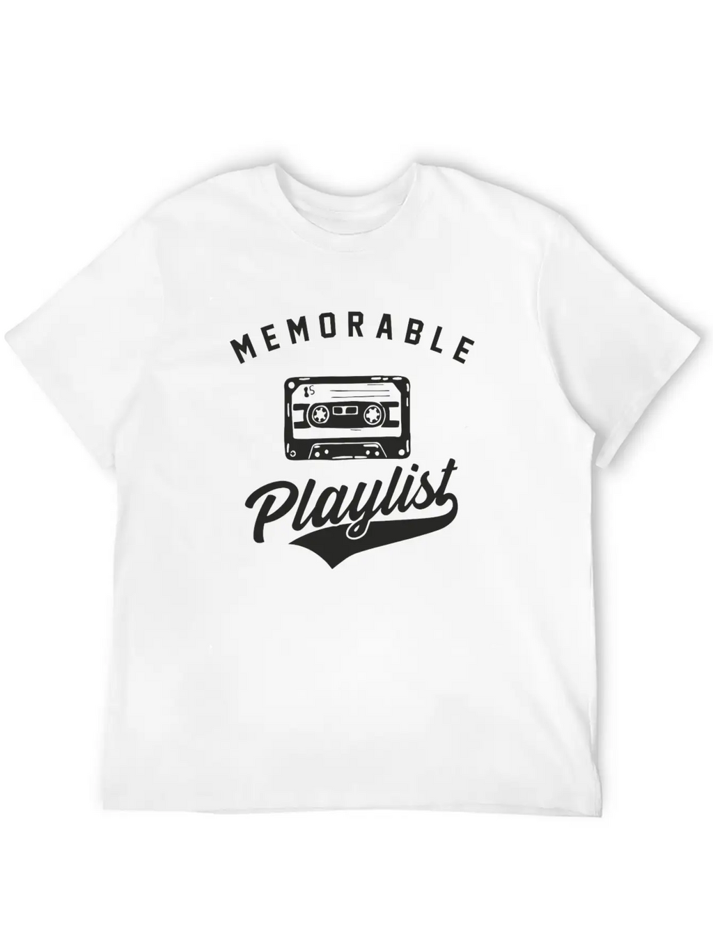 Memorable Playlist Breathable Soft Cotton T-Shirt – Timeless Casual Look