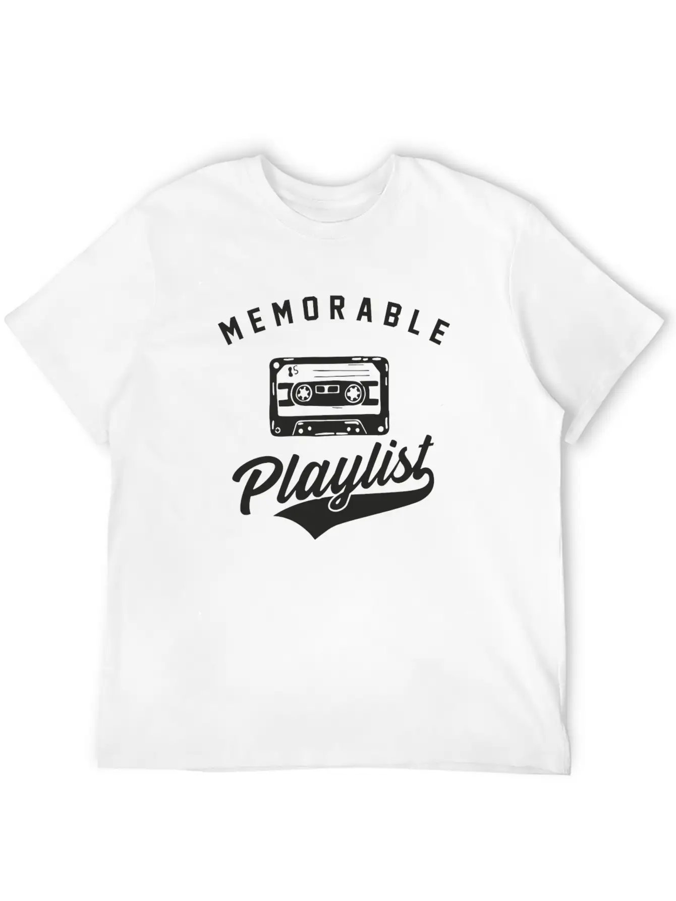 Memorable Playlist Breathable Soft Cotton T-Shirt – Timeless Casual Look