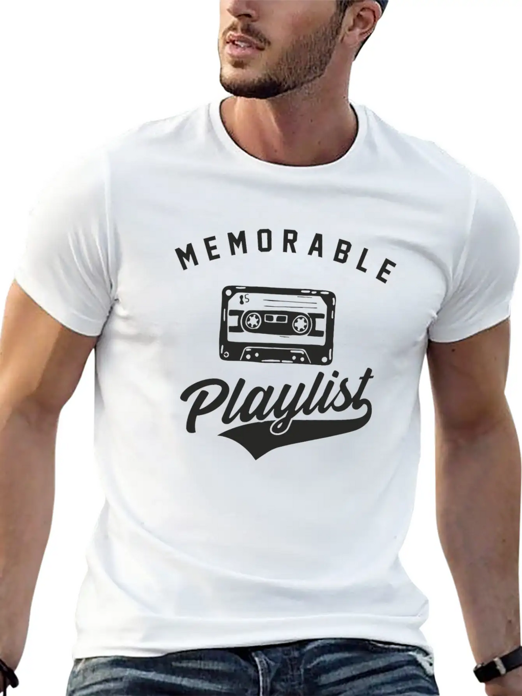 Memorable Playlist Breathable Soft Cotton T-Shirt – Timeless Casual Look