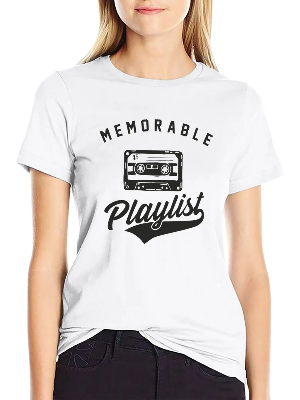 Memorable Playlist Breathable Soft Cotton T-Shirt – Timeless Casual Look