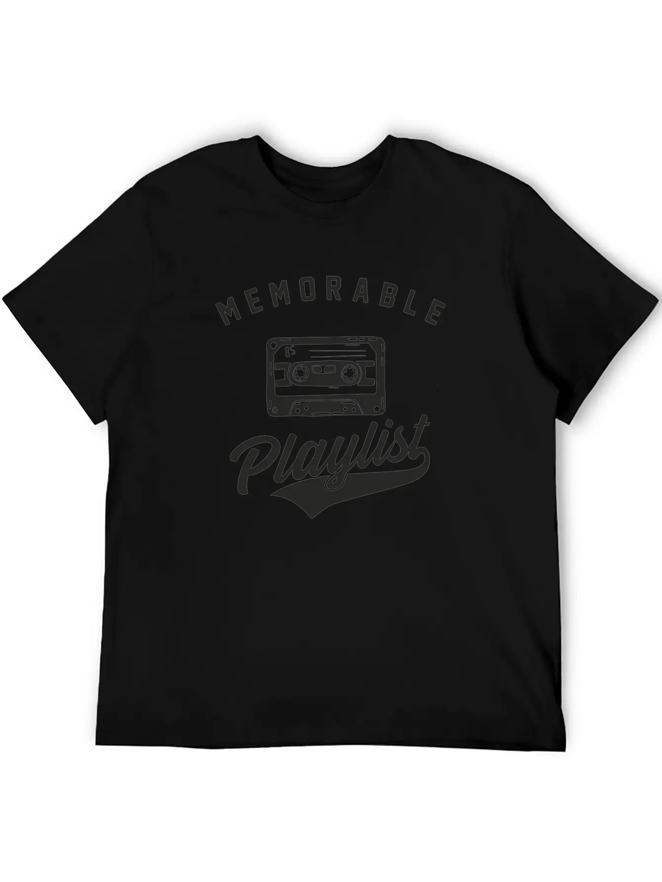 Memorable Playlist Breathable Soft Cotton T-Shirt – Timeless Casual Look