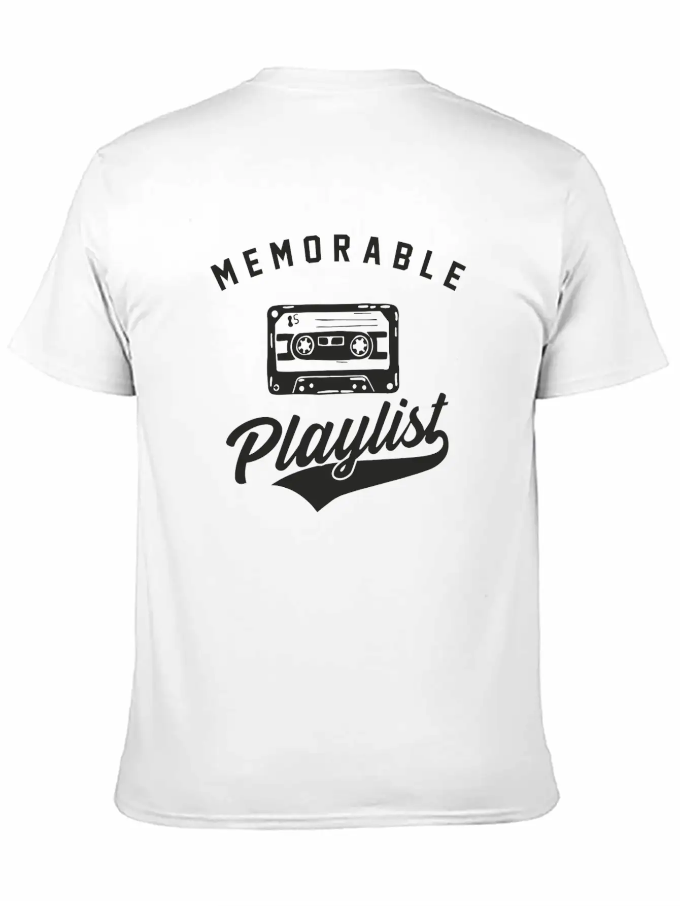 Memorable Playlist Breathable Soft Cotton T-Shirt – Timeless Casual Look