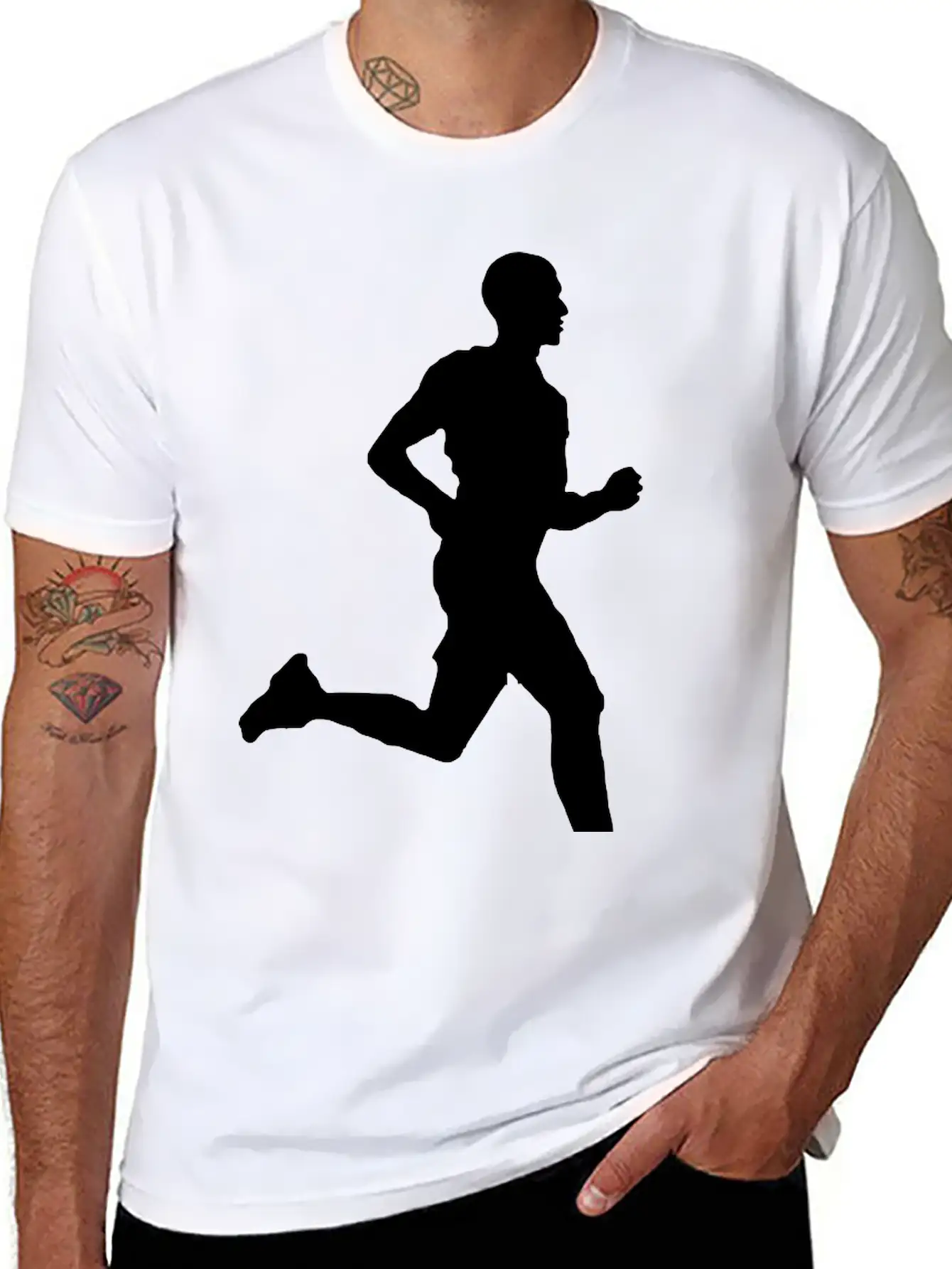 Men Running Workout Unisex Short Sleeve Soft Cotton T-Shirt – Casual Everyday Wear
