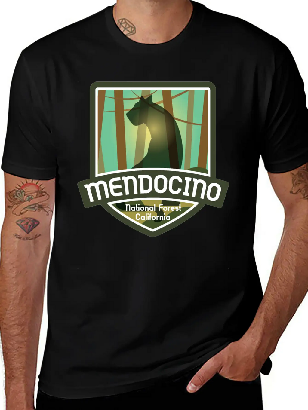Mendocino National Forest – California Classic Fit Graphic Tee For Daily Comfort – Unisex Cotton Shirt