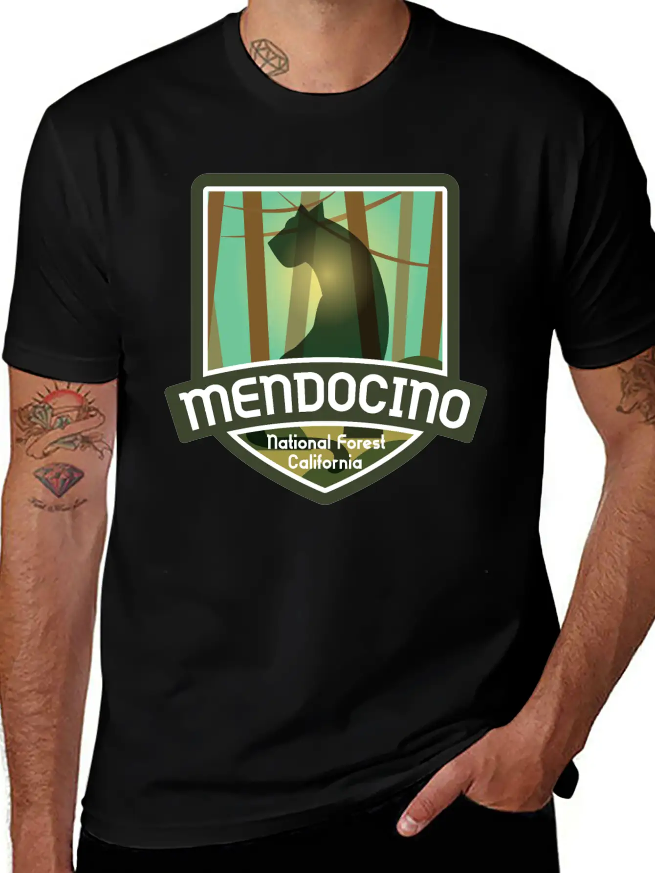 Mendocino National Forest – California Classic Fit Graphic Tee For Daily Comfort – Unisex Cotton Shirt