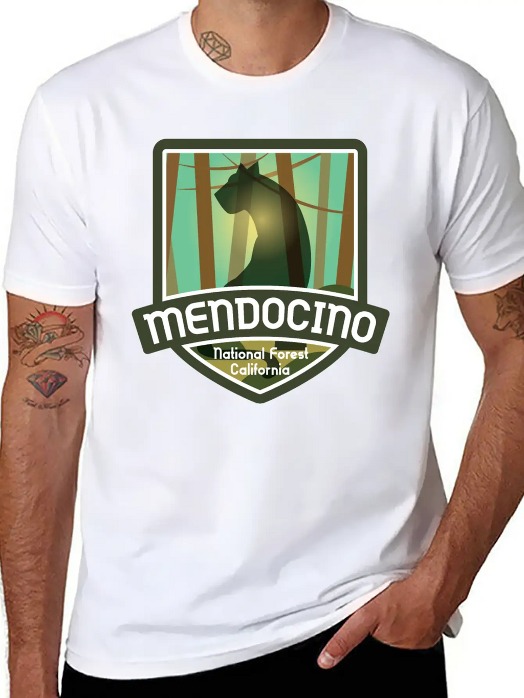 Mendocino National Forest – California Classic Fit Graphic Tee For Daily Comfort – Unisex Cotton Shirt
