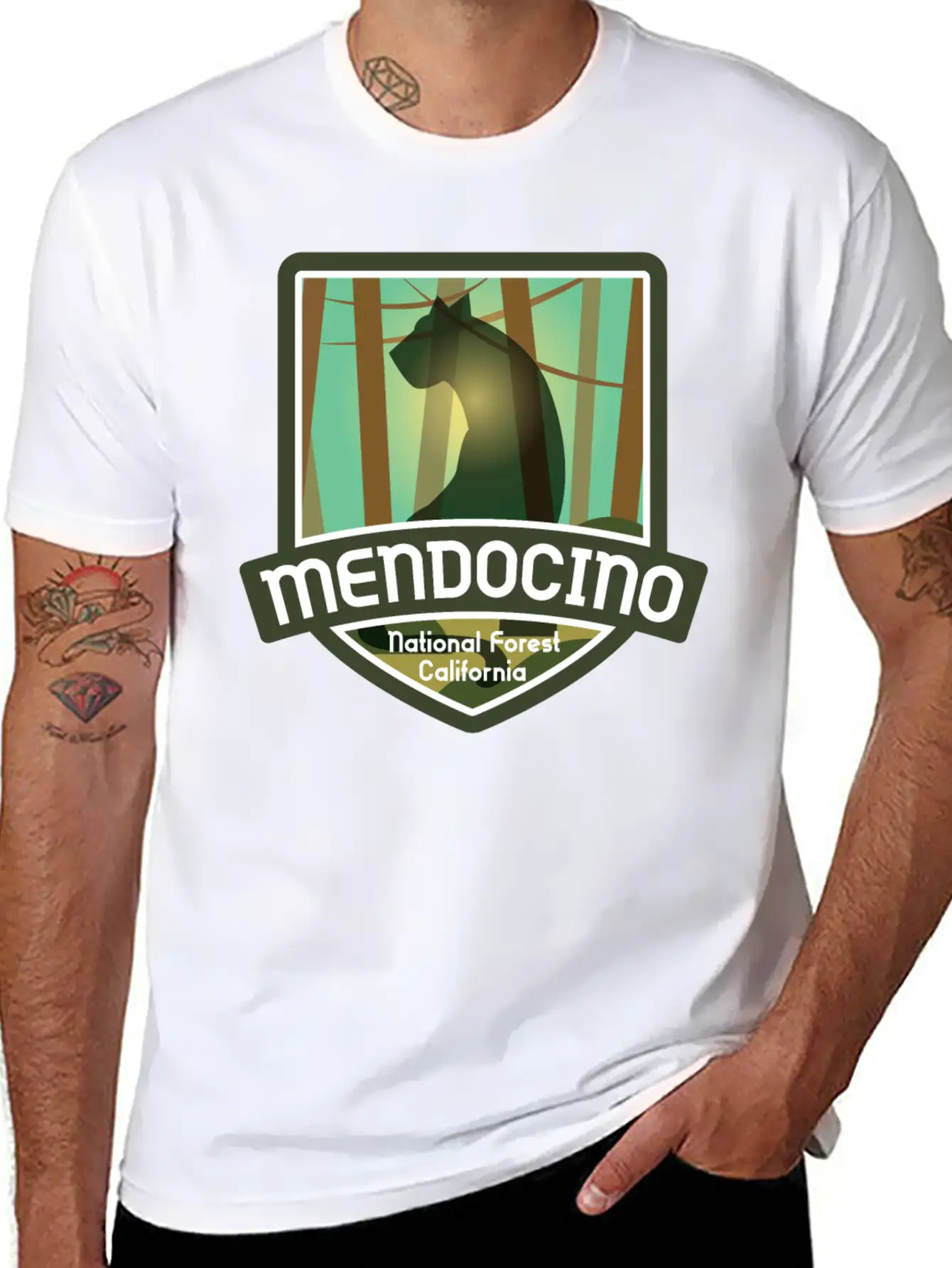 Mendocino National Forest – California Classic Fit Graphic Tee For Daily Comfort – Unisex Cotton Shirt