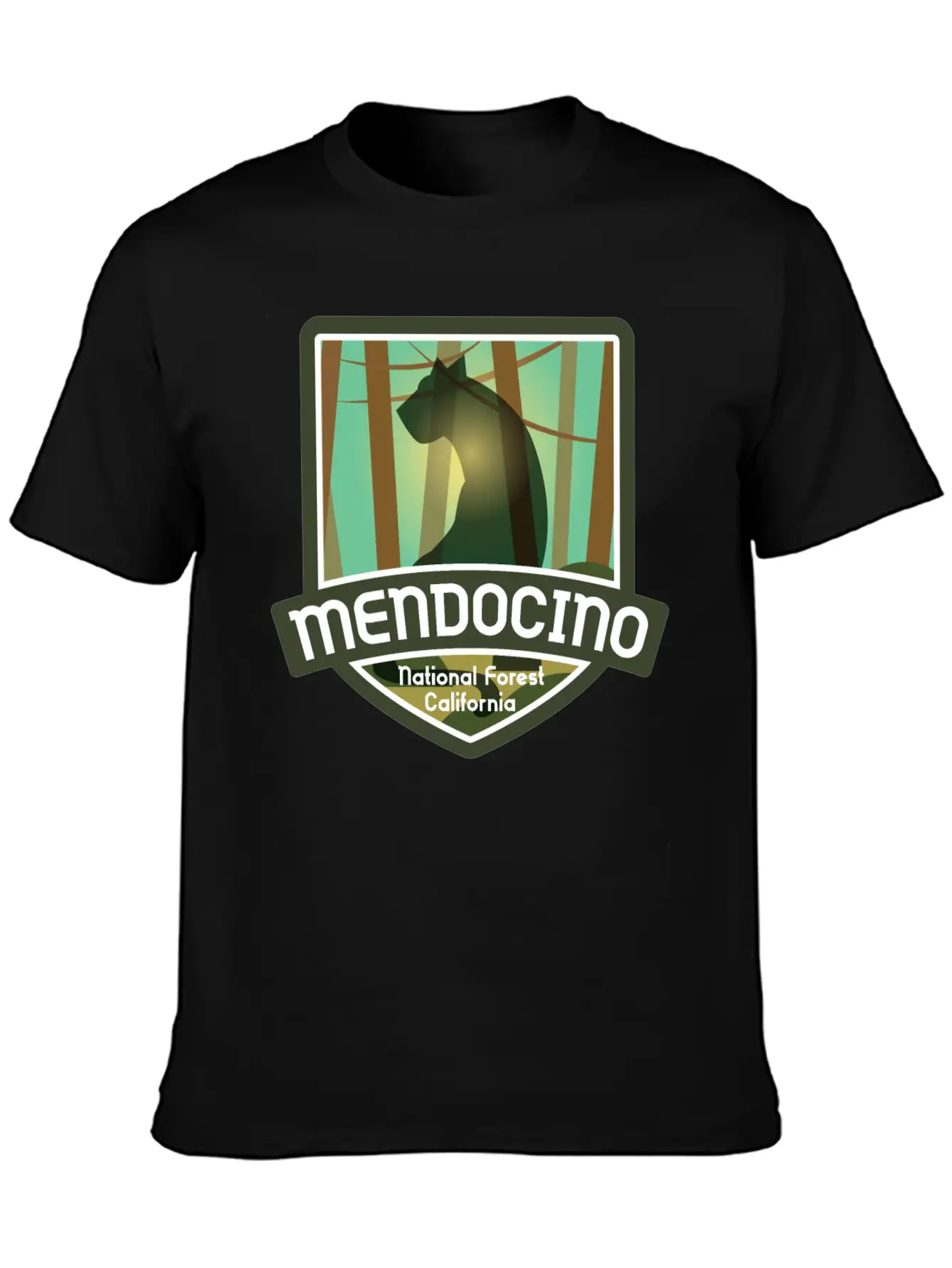 Mendocino National Forest – California Classic Fit Graphic Tee For Daily Comfort – Unisex Cotton Shirt