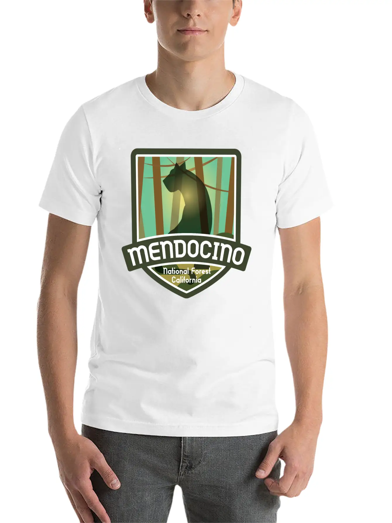 Mendocino National Forest – California Classic Fit Graphic Tee For Daily Comfort – Unisex Cotton Shirt