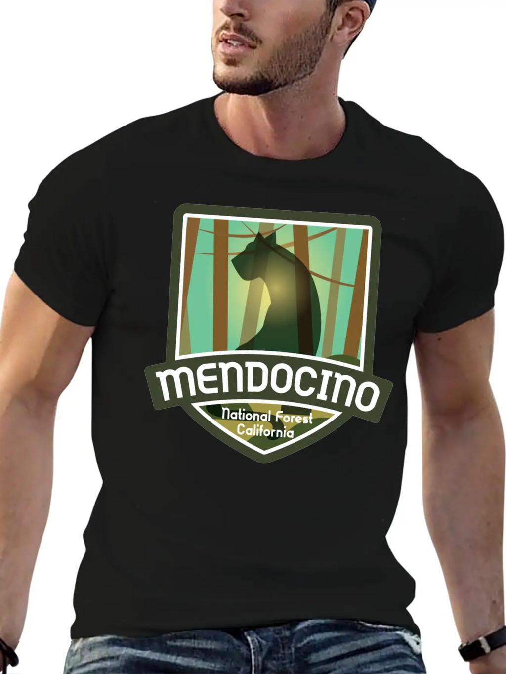 Mendocino National Forest – California Classic Fit Graphic Tee For Daily Comfort – Unisex Cotton Shirt
