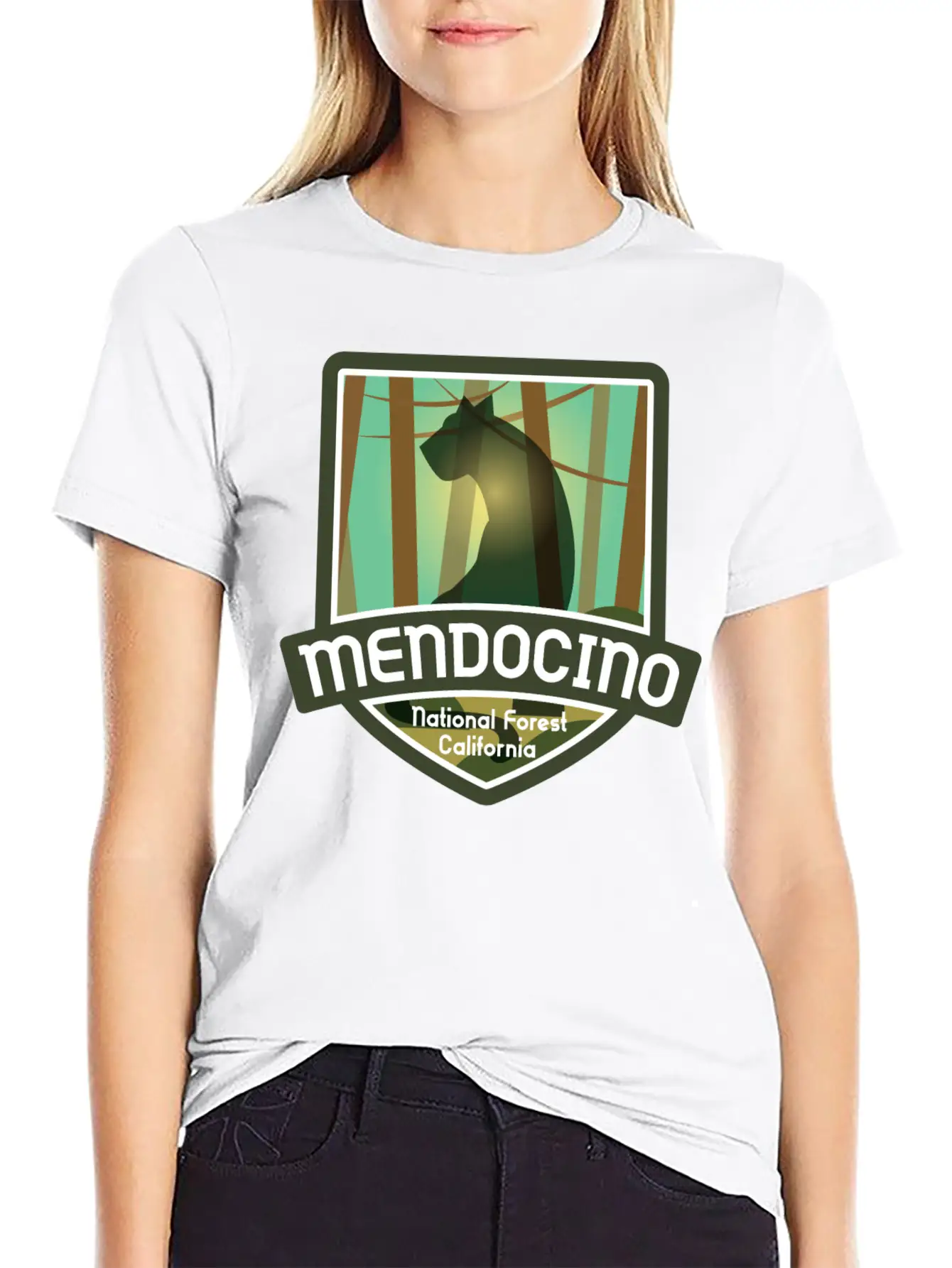 Mendocino National Forest – California Classic Fit Graphic Tee For Daily Comfort – Unisex Cotton Shirt