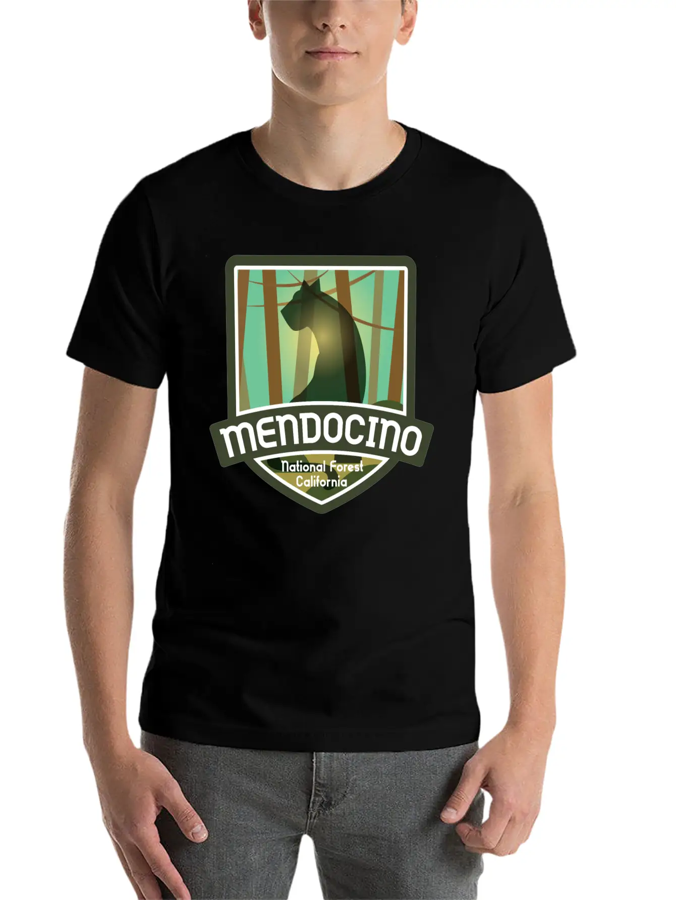 Mendocino National Forest – California Classic Fit Graphic Tee For Daily Comfort – Unisex Cotton Shirt