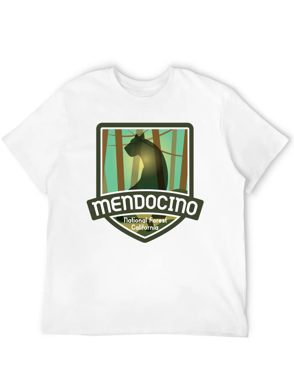 Mendocino National Forest – California Classic Fit Graphic Tee For Daily Comfort – Unisex Cotton Shirt