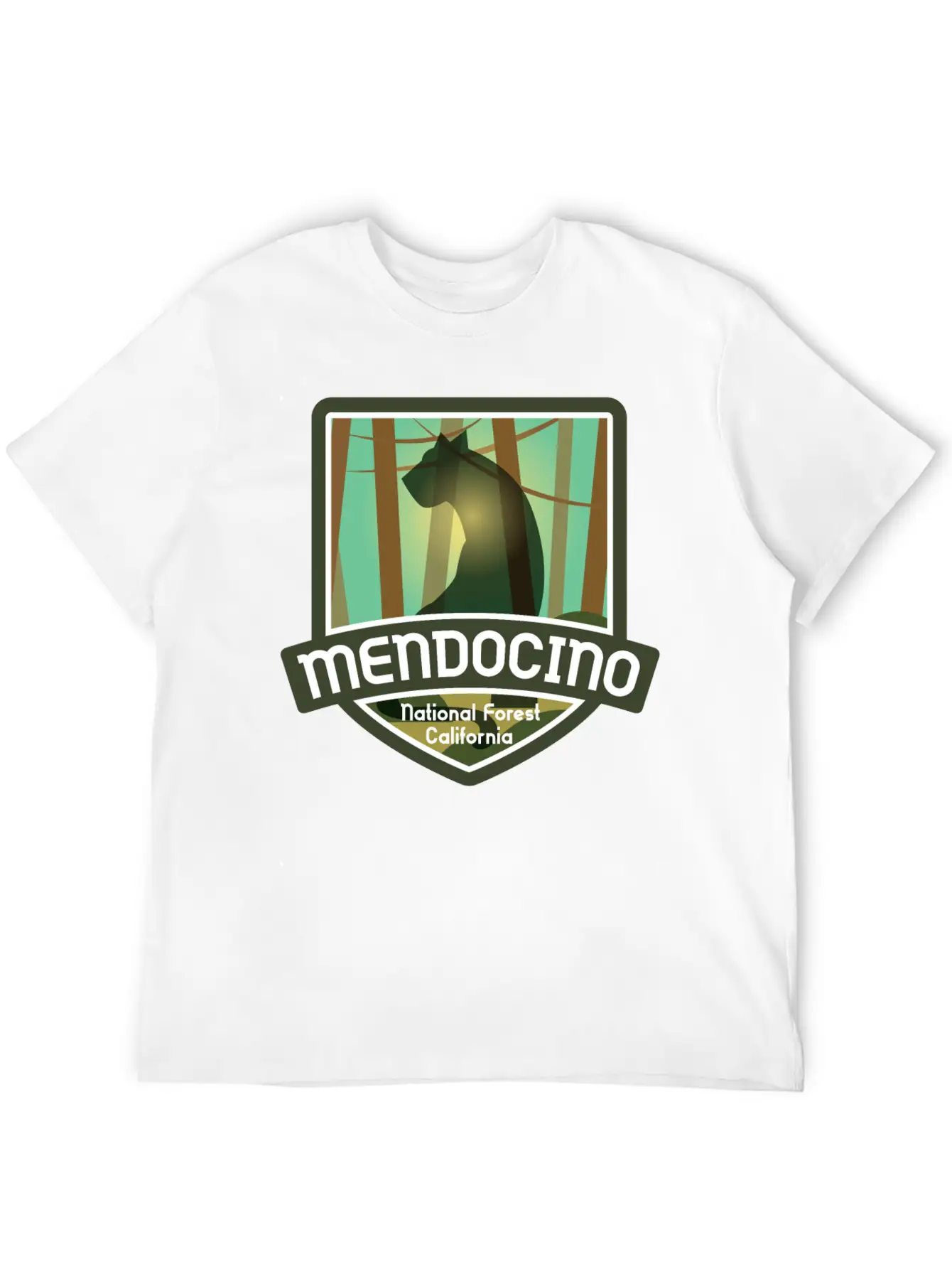 Mendocino National Forest – California Classic Fit Graphic Tee For Daily Comfort – Unisex Cotton Shirt