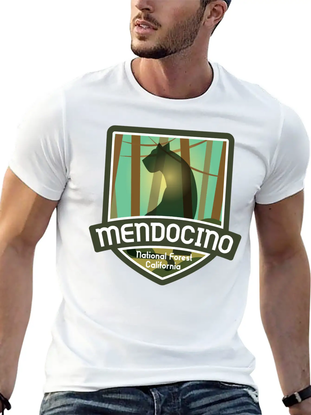 Mendocino National Forest – California Classic Fit Graphic Tee For Daily Comfort – Unisex Cotton Shirt